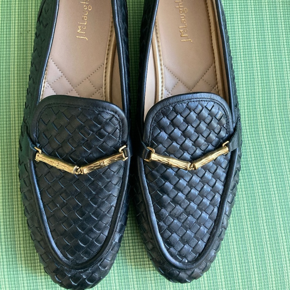 J McLaughlin Dillon Black Loafers Sz 8.5